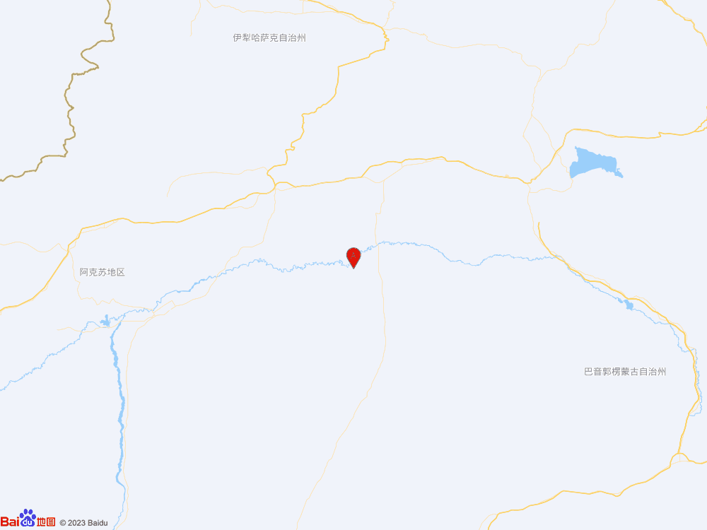 新疆阿克苏地区库车市（北纬40.98度，东经83.93度）发生3.0级地震